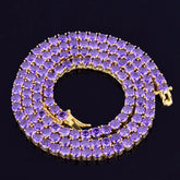 Colar Cravejado de Zircônia Banhado a Ouro 24K